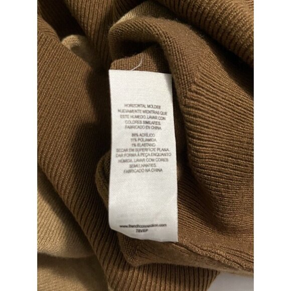 French Connection Sweater Women’s M Long Sleeve Mock Turtleneck Camel‎ 2 … - Picture 10 of 10